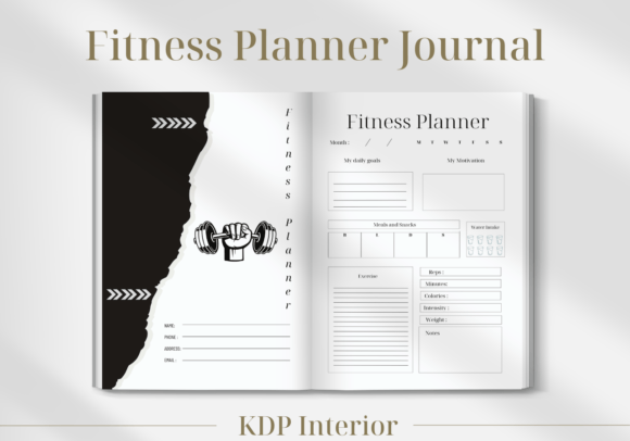 Download Fitness Planner | KDP Interior - Fitness planner Collection