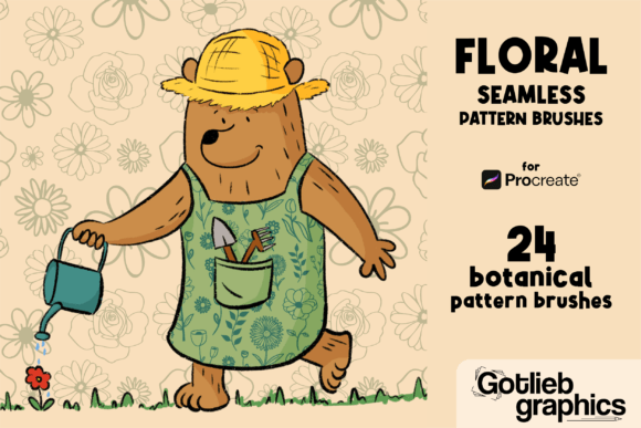Download Flower Seamless Pattern Brushes Ipad - Pattern brushes Collection