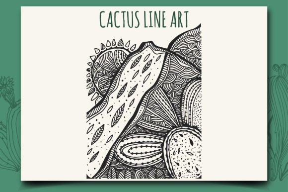 Download Cactus Line Art-169 - Premium Resources