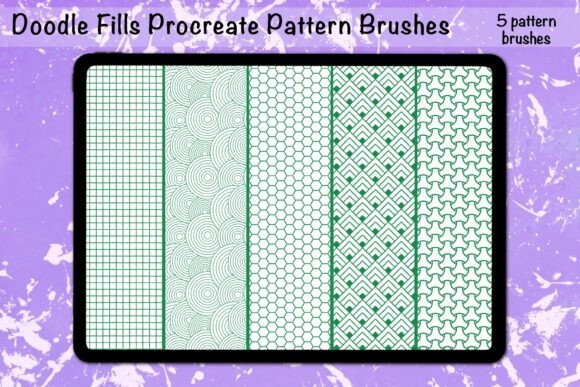 Download Doodle Fills 1 Procreate Pattern Brushes - Pattern brushes Collection