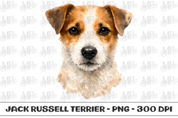 Download Jack Russell Terrier Watercolor Portrait - Terrier Collection