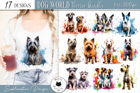 Download Terrier Dog Sublimation Bundle | Dog PNG - Terrier Collection